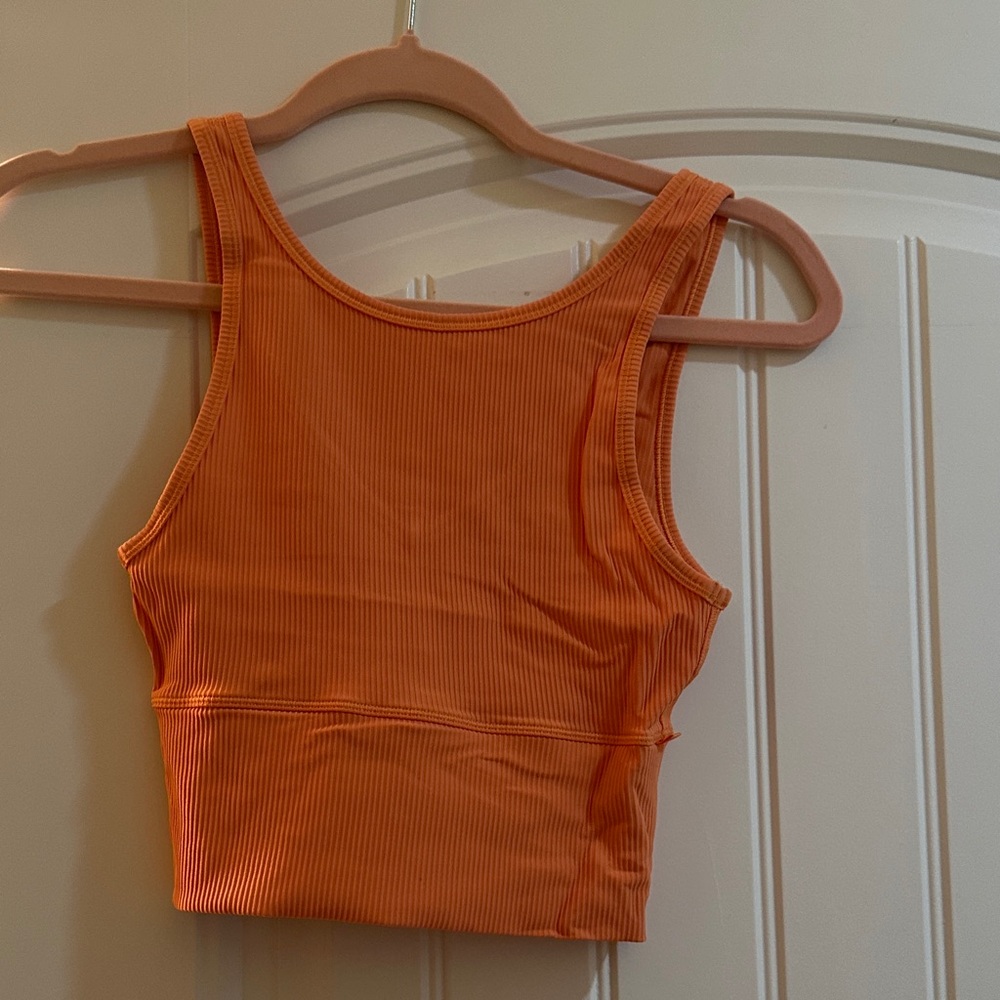 Lululemon Power Pivot Tank Top. Size 2. Golden Apricot Color (orange)